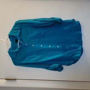 COPY - Talbots Blue SP Button Up Blouse